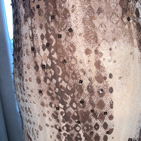 Brown Dress with Sequins - Picture 4 of 6